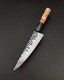 208mm High-carbon Petty Chef / Birch Burl