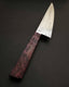 Wrought Iron Clad over High-Carbon Chef w/Redwood Burl