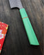 Handmade Chefs Knife with Aqua Composite Handle