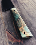 247mm Chefs Knife with Dyed Hackberry